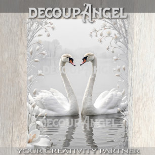 Reine Grace in Quite Water - Decoupage - Seidenpapier