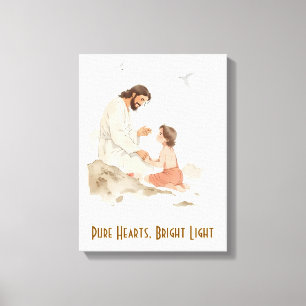 Reine Herzen Helles Licht Leinwanddruck