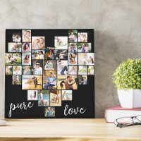 Reine Liebe Herz geformt FotoCollage Kleiner Platz