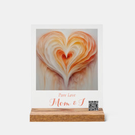 "Reine Liebe" - Mama und I, QR CODE Acrylschild
