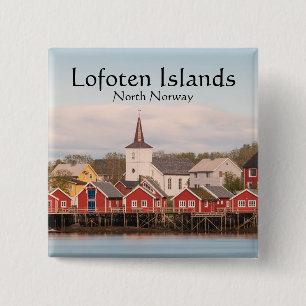 Reine Lofoten Norwegen Button