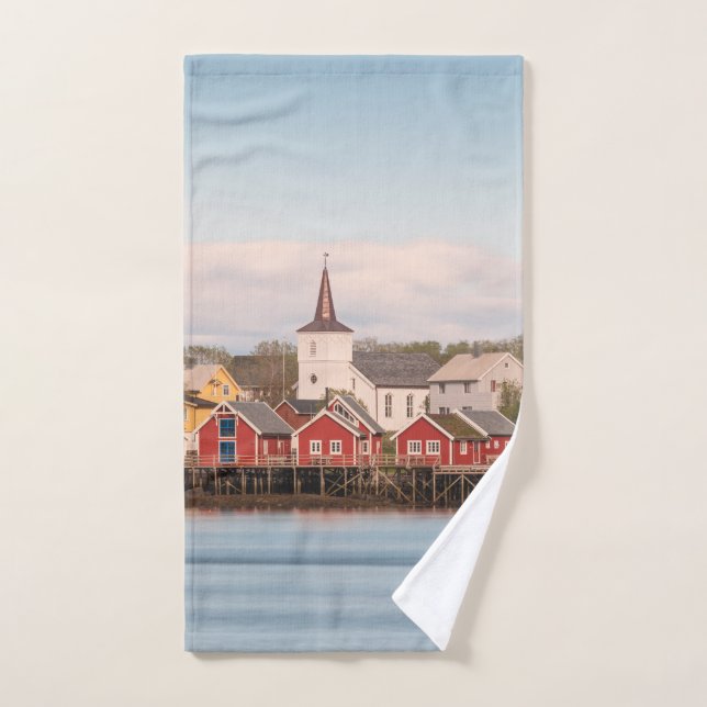 Reine Lofoten Norwegen Handtuch (Handtuch)