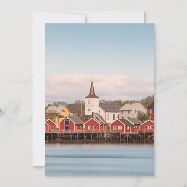 Reine Lofoten Norwegen Karte (Vorderseite)