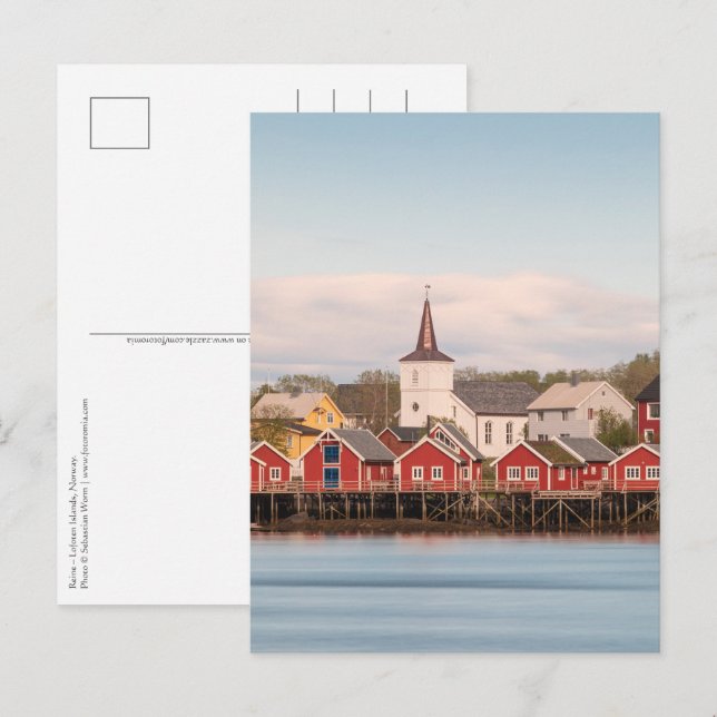 Reine Lofoten Norwegen Postkarte (Vorne/Hinten)