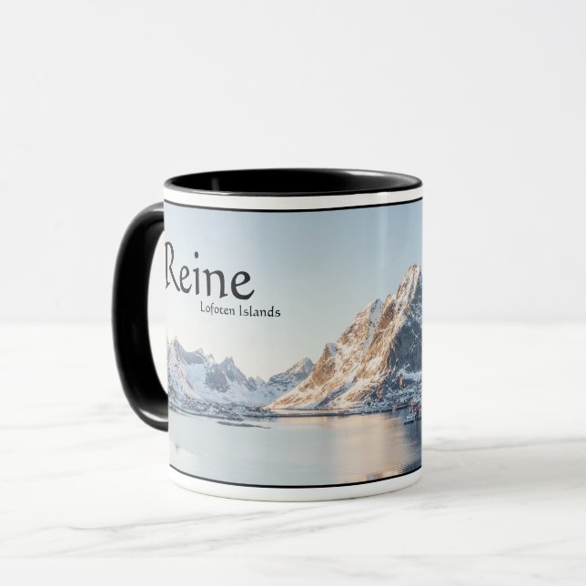 Reine Lofoten Norwegen Tasse (Vorderseite Links)