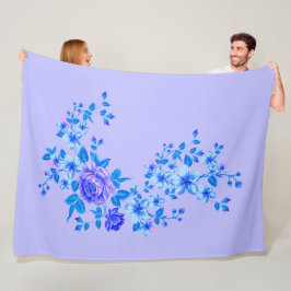 Reine Natur - Sommer der Rose 3 Fleecedecke