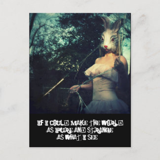 reine seltsame Welt Postkarte