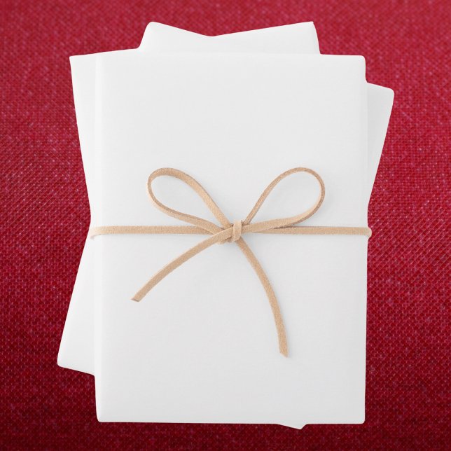 Reine weiße Farbe Geschenkpapier Set (Von Creator hochgeladen)