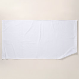 Reine weiße Farbe Strandtuch