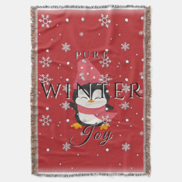 Reine Winterfreude mit Pinguin und Schnee Decke