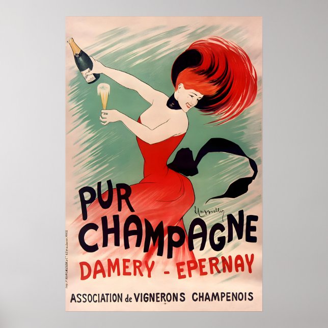 Reiner Champagner - Vintage Poster - Cappiello Pos (Vorne)