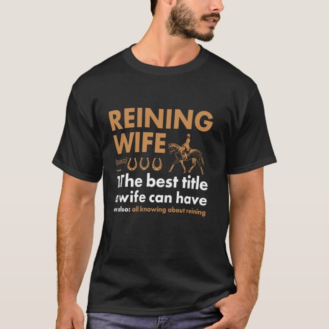 Reiner Frau Definition Reining T-Shirt (Vorderseite)