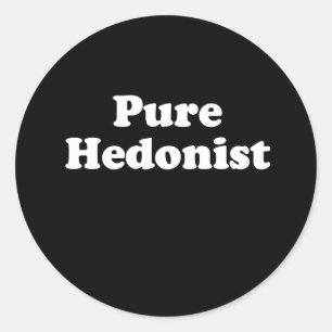 Reiner Hedonist Runder Aufkleber