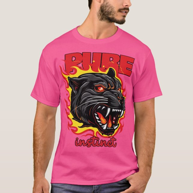 Reiner Instinkt Panther T-Shirt (Vorderseite)