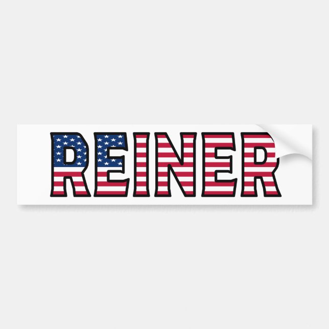 Reiner Name Vorname USA Aufkleber Sticker Auto Autoaufkleber (Vorne)