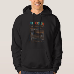 Reiner schwarzer Vater ernährungsphysiologische Fa Hoodie