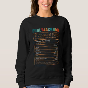 Reiner schwarzer Vater ernährungsphysiologische Fa Sweatshirt