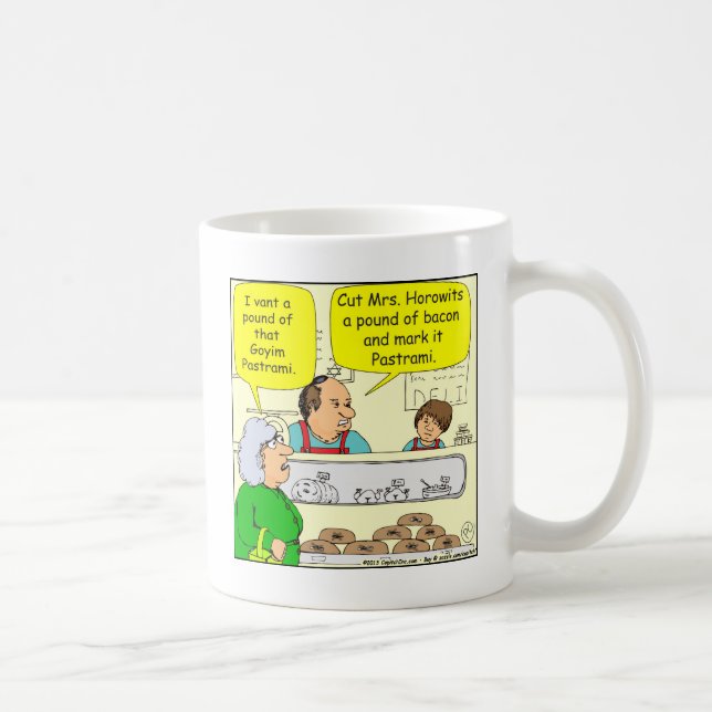 reiner Speck 463 Goyem Pastrami Cartoon Kaffeetasse (Rechts)