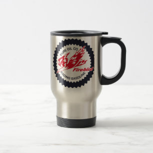 Reines Firebird, das Vintages Zeichen des Benzins Reisebecher