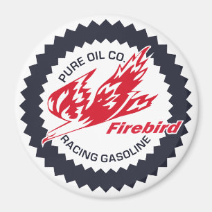 Reines Firebird-Rennbenzin-Vintage-Schild Magnet