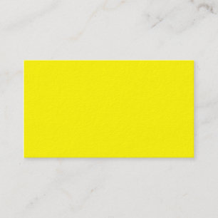 Reines Gelb - Neon Lemon Bright Template Blank Visitenkarte