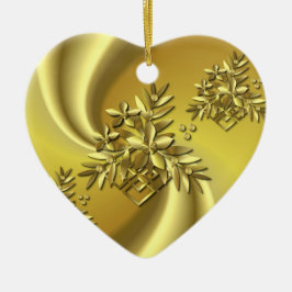 Reines Gold Keramikornament