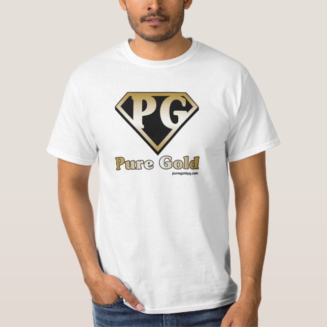 Reines Gold mit Text T-Shirt (Vorderseite)