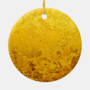 REINES GOLDmuster/Goldblatt Keramikornament