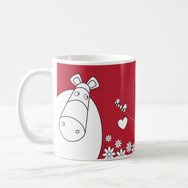 Reines Impossimals® - romantisches Rot Tasse (Links)