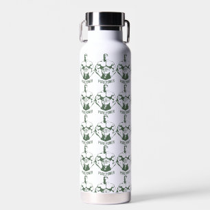 Reines Power Bodybuilding Grafik - Silhouette Fitn Trinkflasche