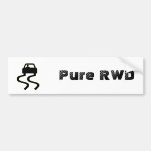 Reines RWD Autoaufkleber