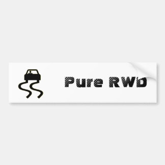 Reines RWD Autoaufkleber