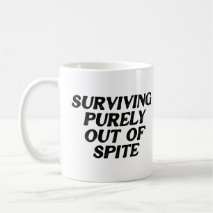 Reines Überleben aus der Gegend Kaffeetasse