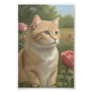 Reinfektile: Wo Katzen und Blume kollidieren Fotodruck