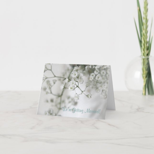 Reinheits-Save the Date Anmerkungs-Karte Ankündigung (Vorderseite)