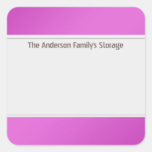 Reinigen Sie die Markierungen mit einem farbigen R Quadratischer Aufkleber