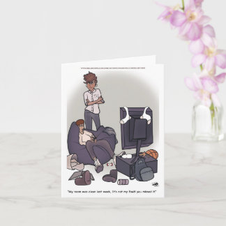 Reinigen Sie Ihr Zimmer Karte