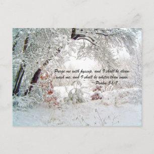 Reinigen Sie mich mit Bindehaut, und ich werde rei Postkarte