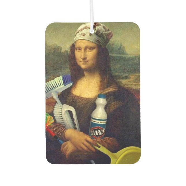 Reiniger Mona Lisa mit Reinigungstools Da Vinci Autolufterfrischer (Vorderseite)