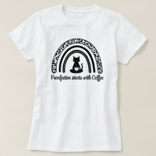 Reinigung beginnt mit Kaffee T-Shirt