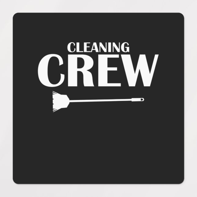 Reinigung Crew Housekeeper Housekeeping Cleaner Gr Etiketten (Design 1)