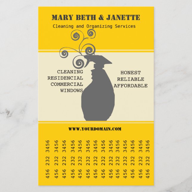 Reinigung der Fenster des Hauses Flyer (Vorne)