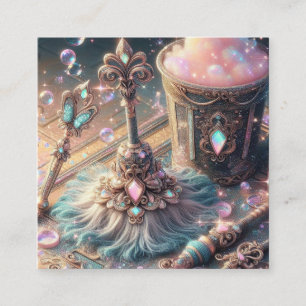 Reinigung der Kühlräume Quadratische Visitenkarte