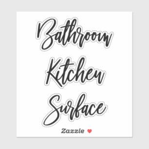 Reinigung der Sprühflaschen Aufkleber