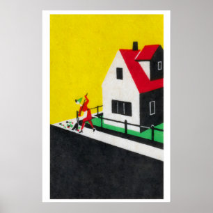 Reinigung der Straße - Matchbox-Druck - Ästhetik Poster