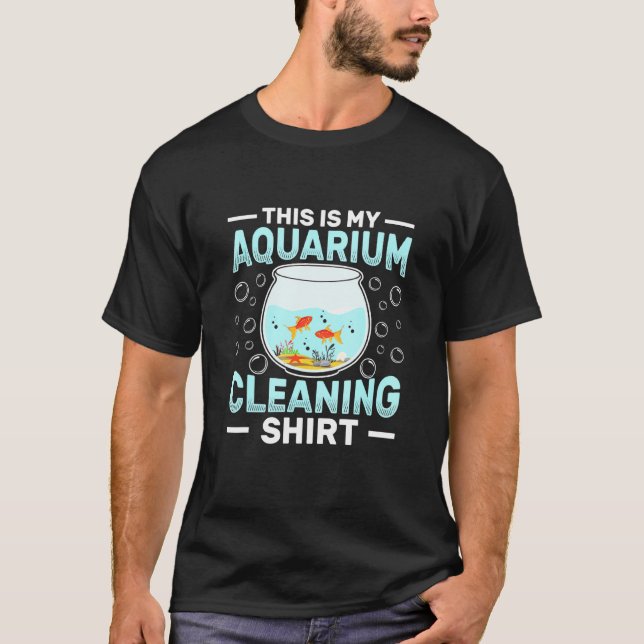 Reinigung des Aquariums - Aquarist T-Shirt (Vorderseite)