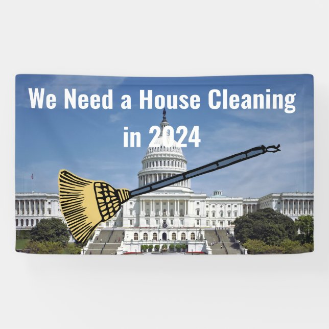 Reinigung des Hauses 2024 Wahl Banner (Horizontal)