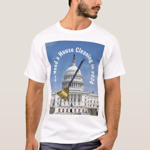 Reinigung des Hauses 2024 Wahl T-Shirt