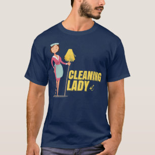 Reinigung des Pflegesystems der Hausfrau T-Shirt