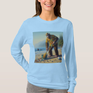 Reinigung des Strandes T-Shirt